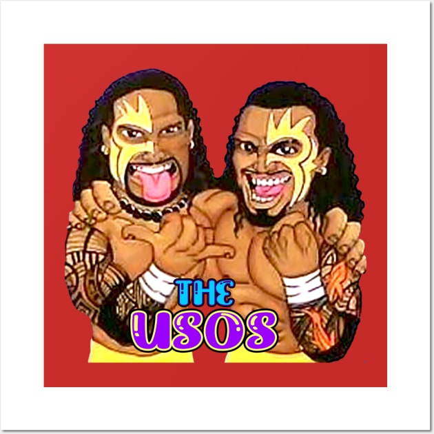 The Usos Funny Wall Art by nasib